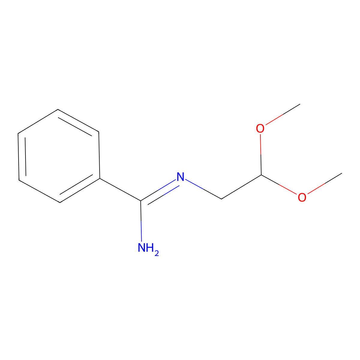 N-(2,2-Dimethoxyethyl)benzimidamide molecular structure, CAS 308276-57-5
