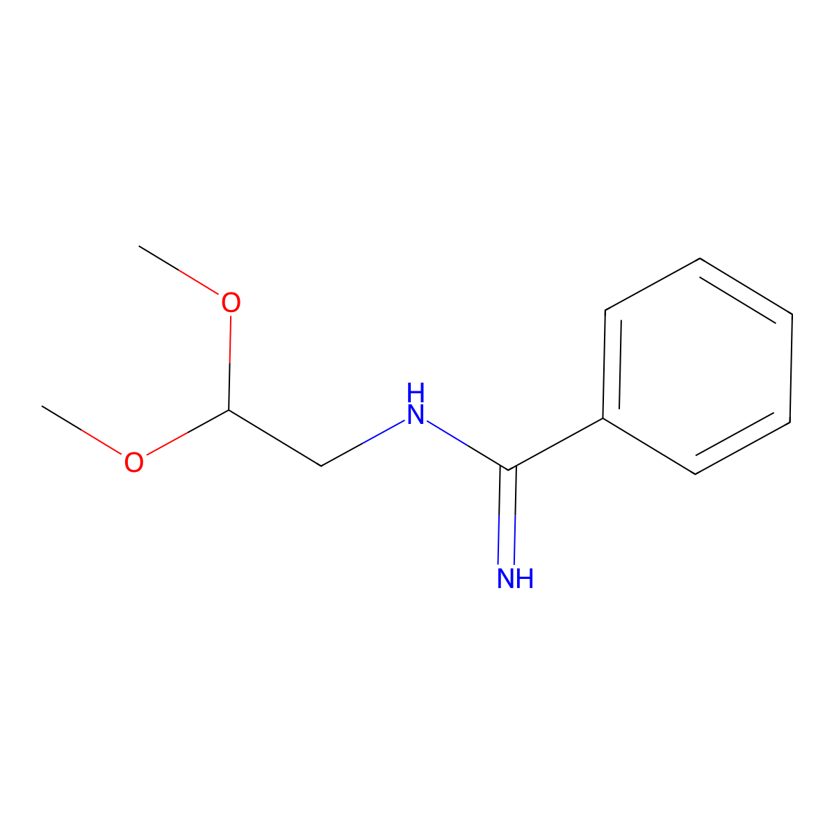 N-(2,2-Dimethoxyethyl)benzimidamide molecular structure, CAS 308276-57-5