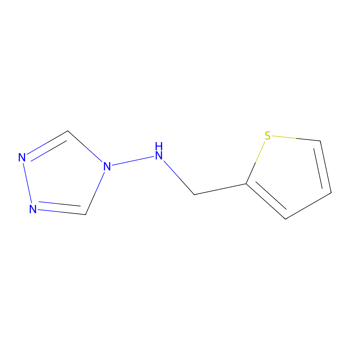 N-(2-Thienylmethyl)-4H-1,2,4-triazol-4-amine molecular structure, CAS 308288-21-3