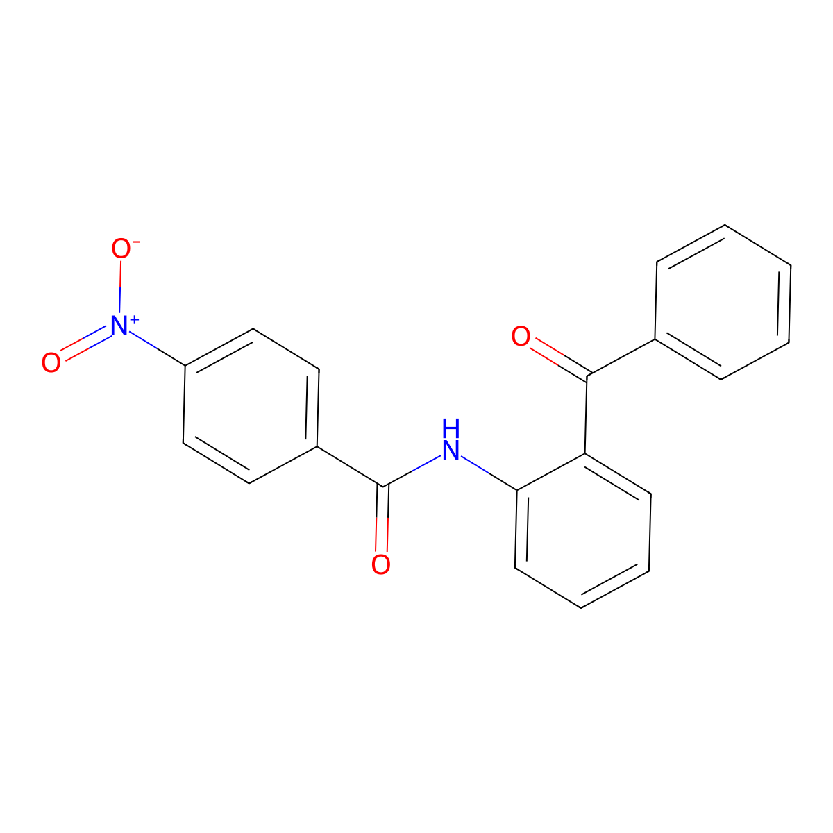 N-(2-benzoylphenyl)-4-nitrobenzamide molecular structure, CAS 308293-07-4