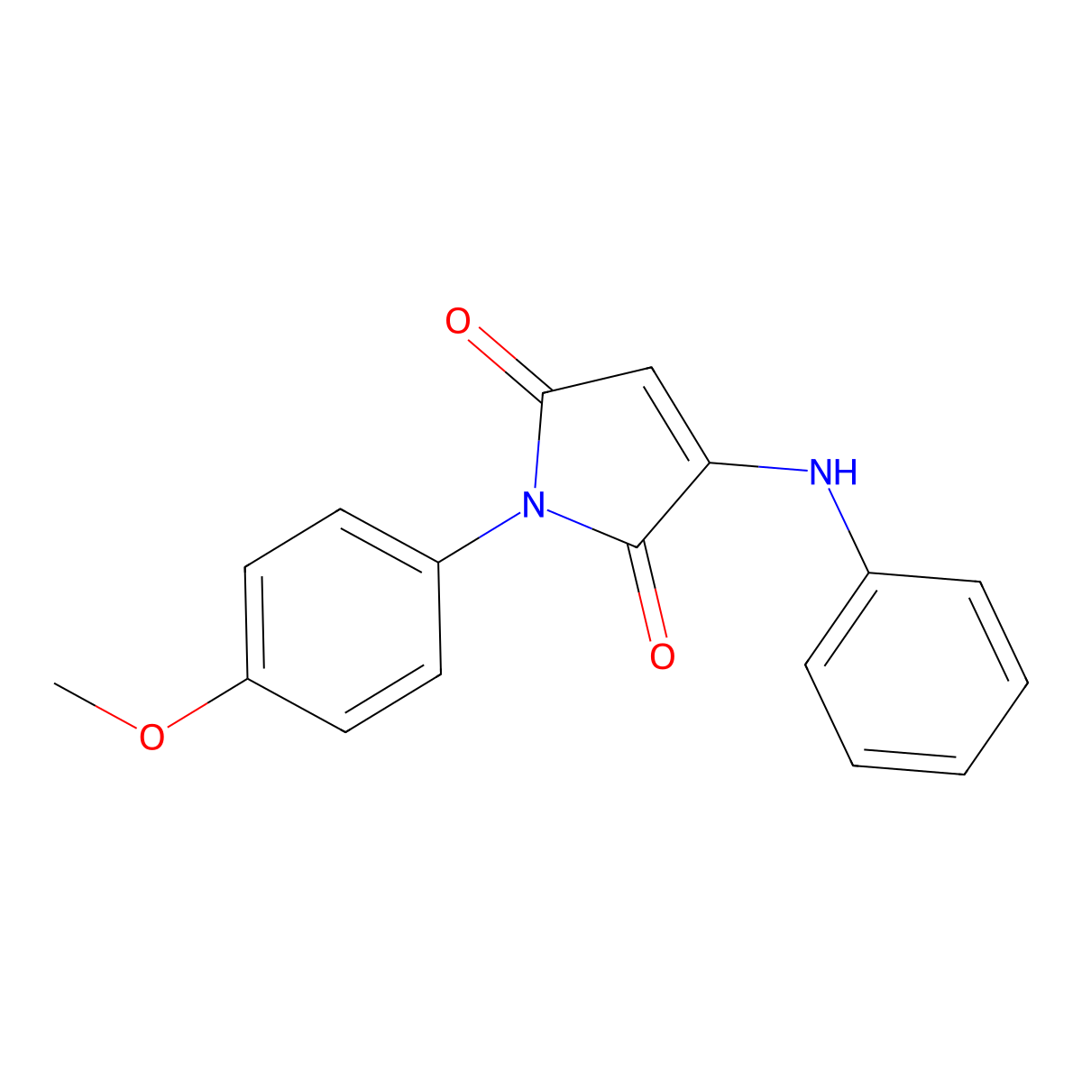 1-(4-methoxyphenyl)-3-(phenylamino)-1H-pyrrole-2,5-dione molecular structure, CAS 308293-27-8