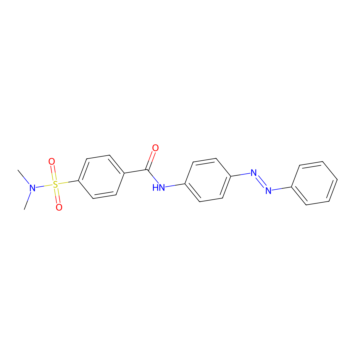 4-(Dimethylsulfamoyl)-N-[4-(2-phenyldiazen-1-YL)phenyl]benzamide molecular structure, CAS 308294-60-2
