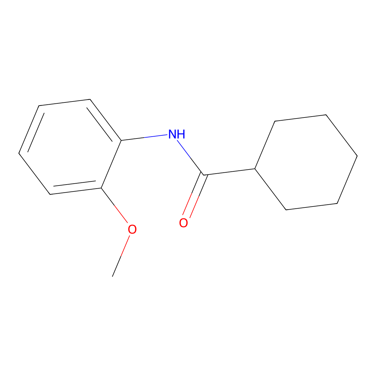 N-(2-methoxyphenyl)cyclohexanecarboxamide molecular structure, CAS 308299-13-0