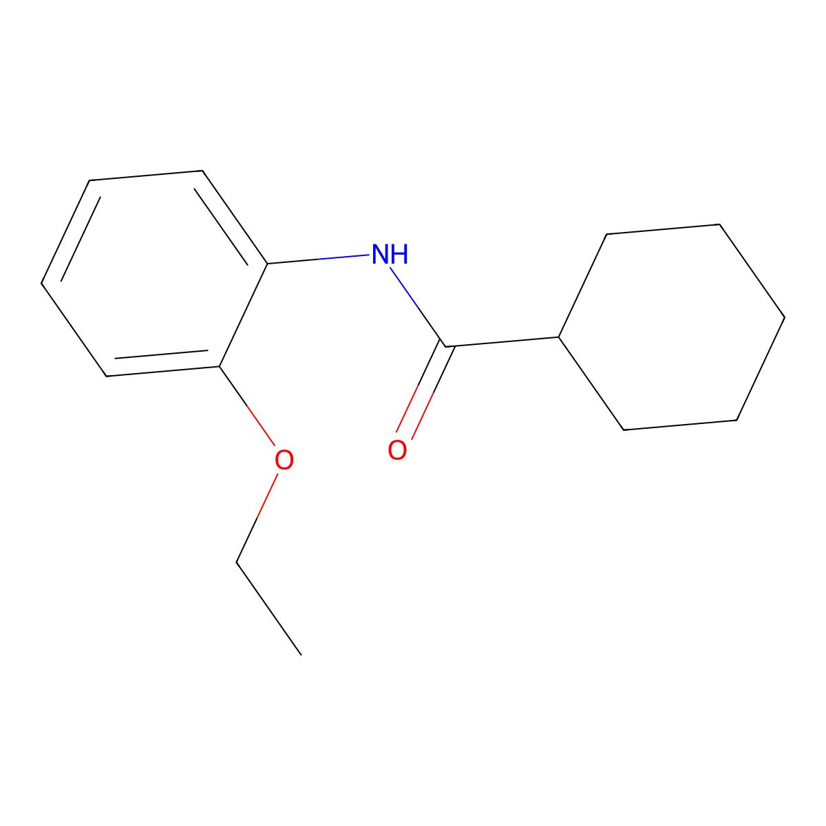 N-(2-ethoxyphenyl)cyclohexanecarboxamide molecular structure, CAS 308299-14-1