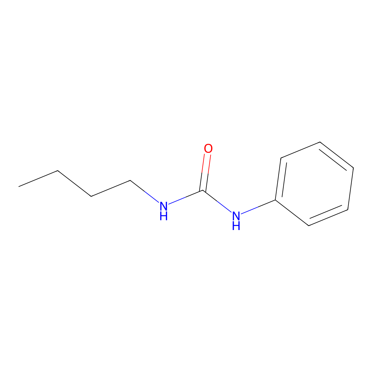 1-Butyl-3-phenylurea molecular structure, CAS 3083-88-3