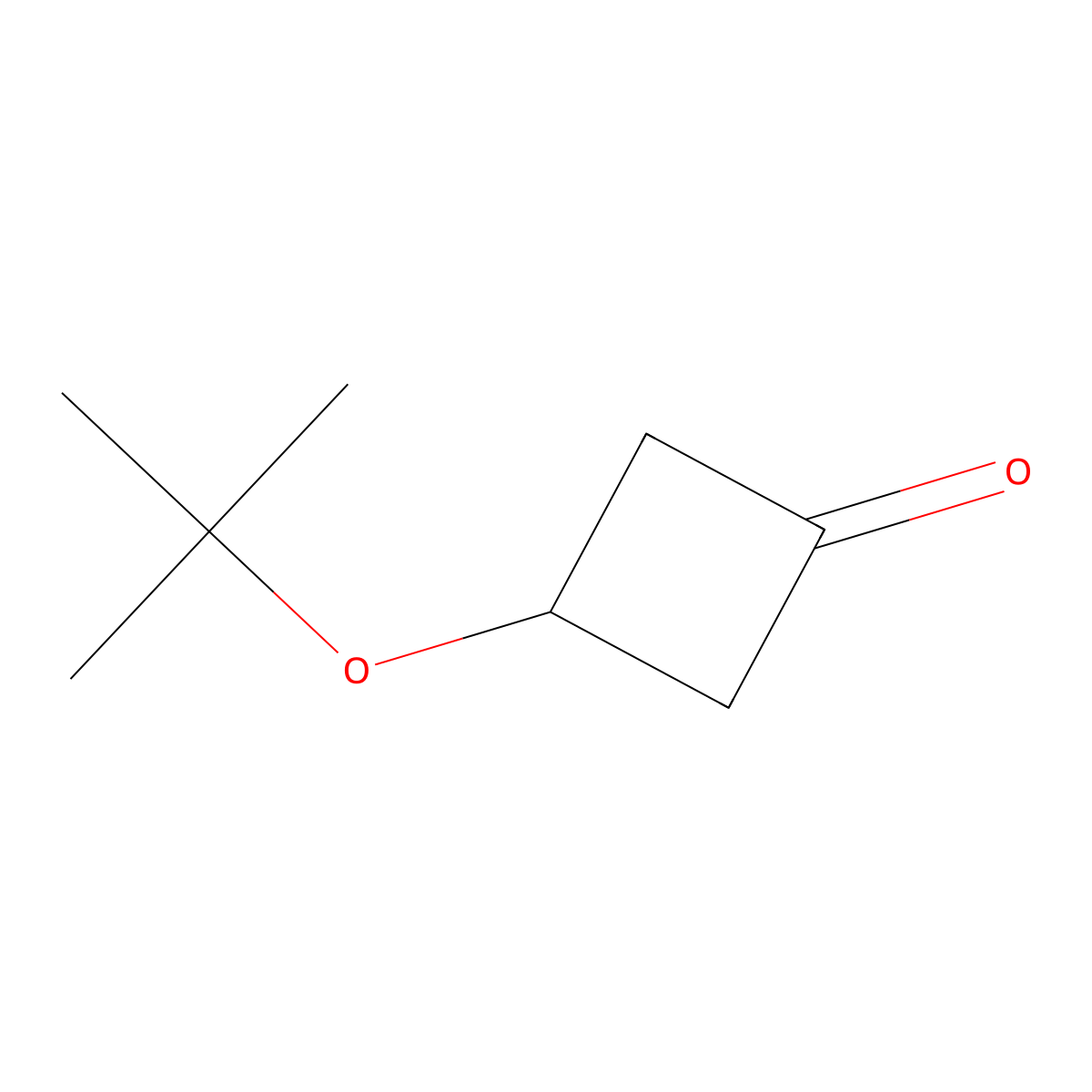 3-(1,1-Dimethylethoxy)cyclobutanone molecular structure, CAS 30830-28-5
