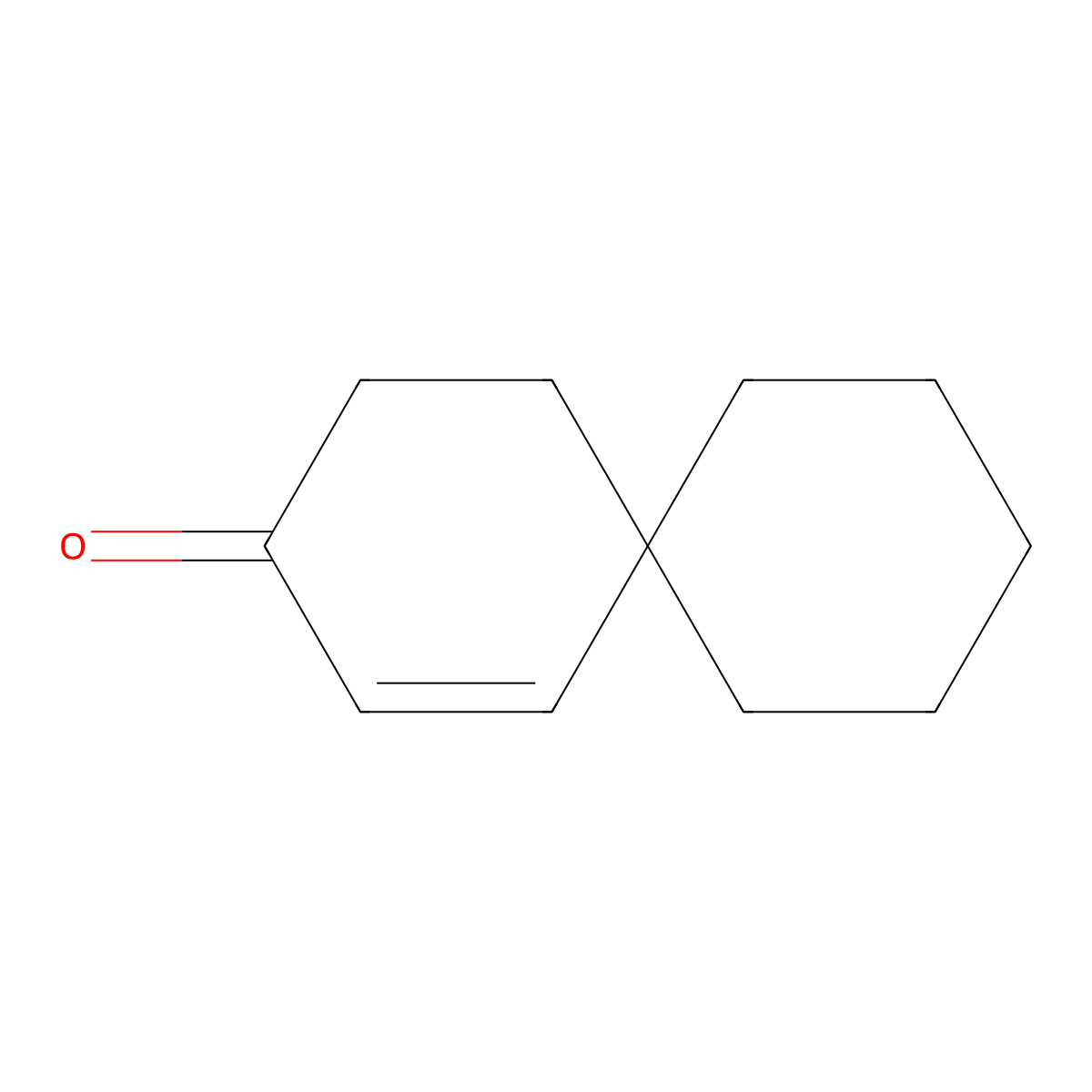 Spiro[5.5]undec-1-en-3-one molecular structure, CAS 30834-42-5