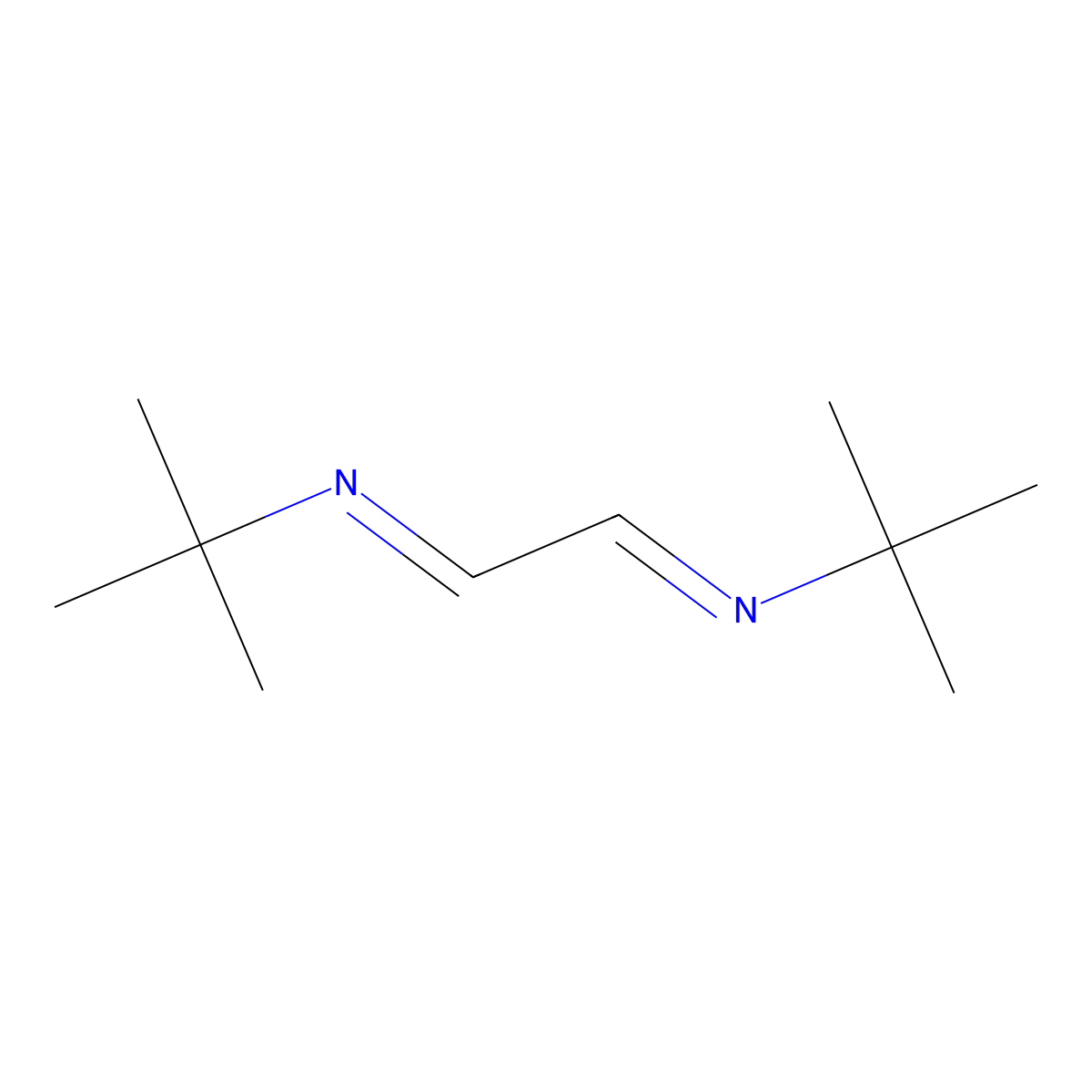 N,N'-Ethane-1,2-diylidenebis(2-methylpropan-2-amine) molecular structure, CAS 30834-74-3