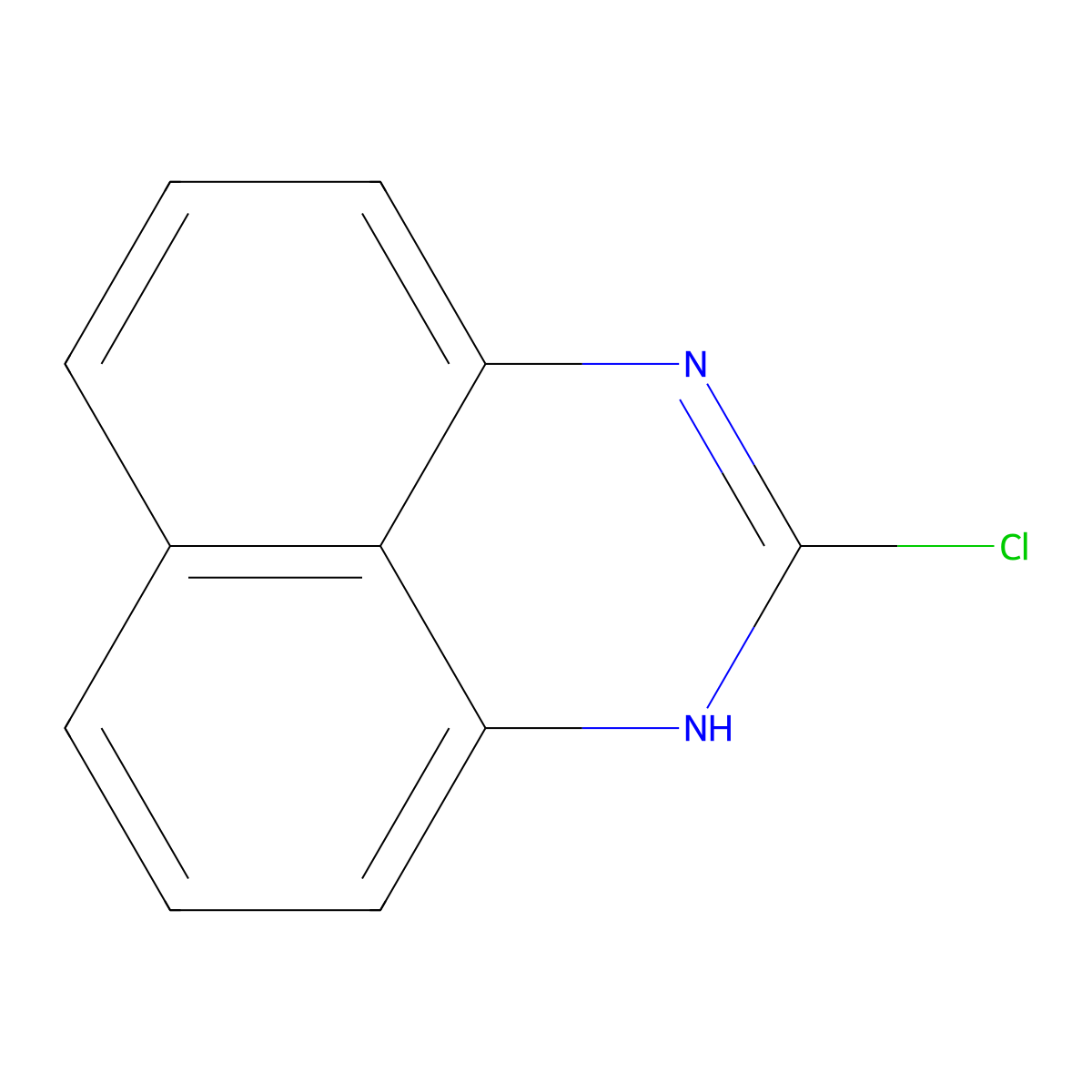 2-Chloro-1H-perimidine molecular structure, CAS 30837-50-4
