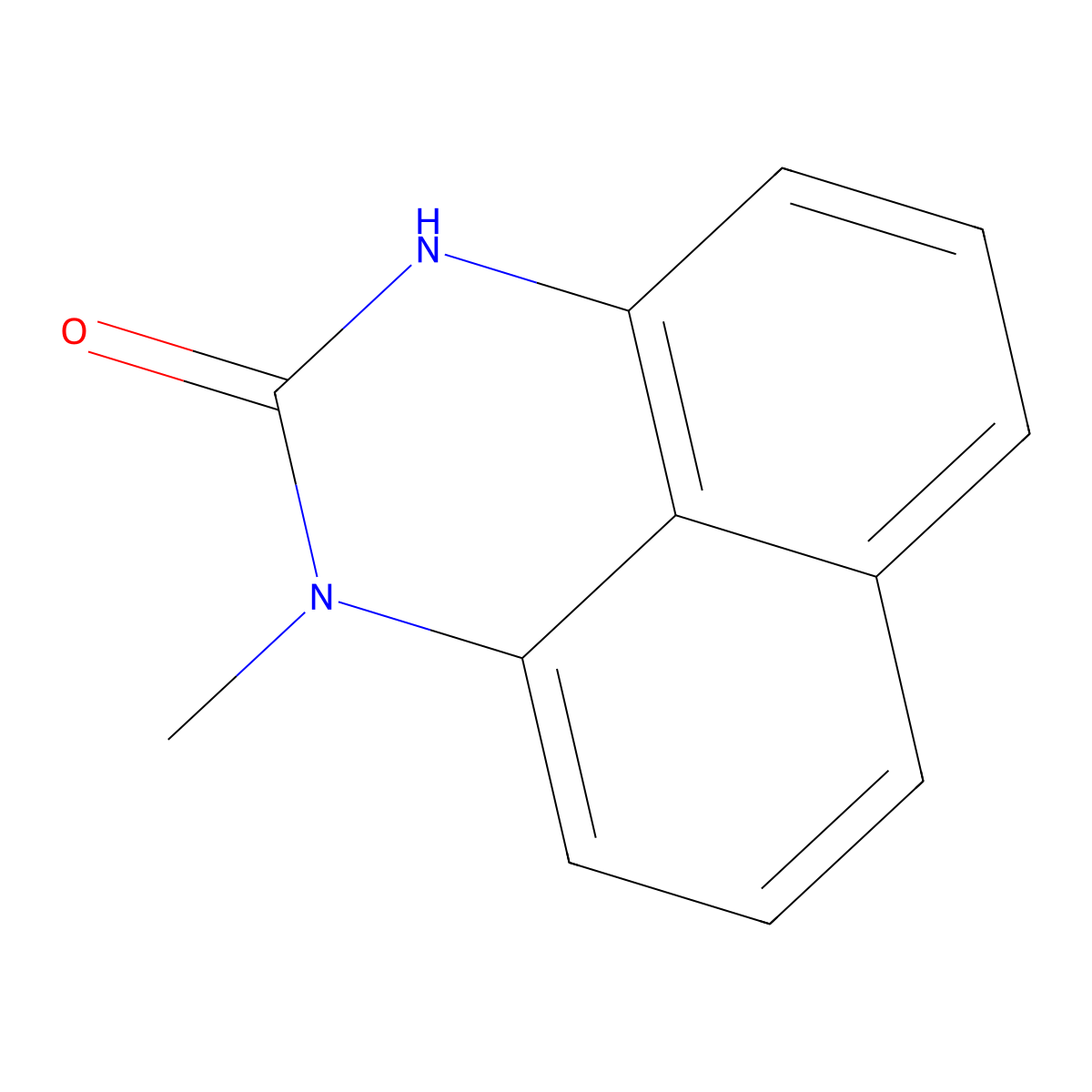 1-methyl-1H-perimidin-2(3H)-one molecular structure, CAS 30837-59-3