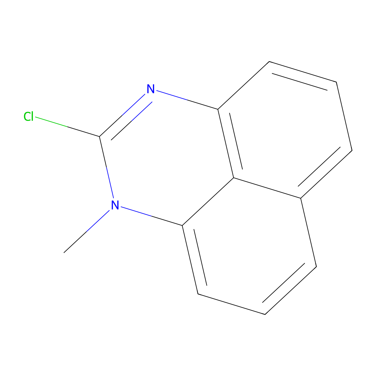 2-Chloro-1-methyl-1H-perimidine molecular structure, CAS 30837-60-6
