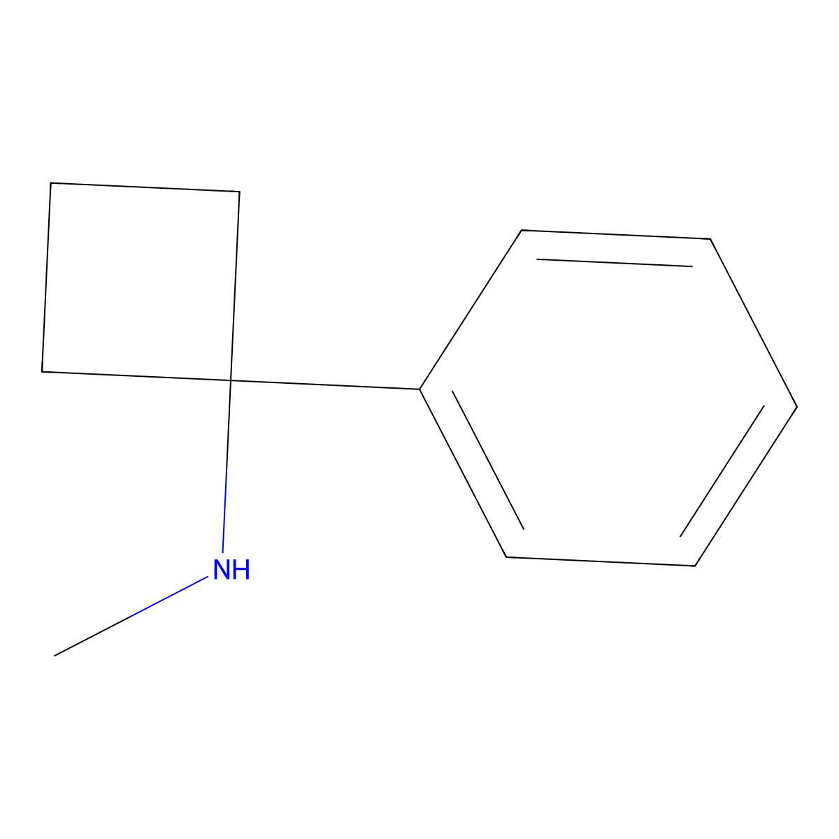 N-Methyl-1-phenylcyclobutanamine molecular structure, CAS 30839-61-3
