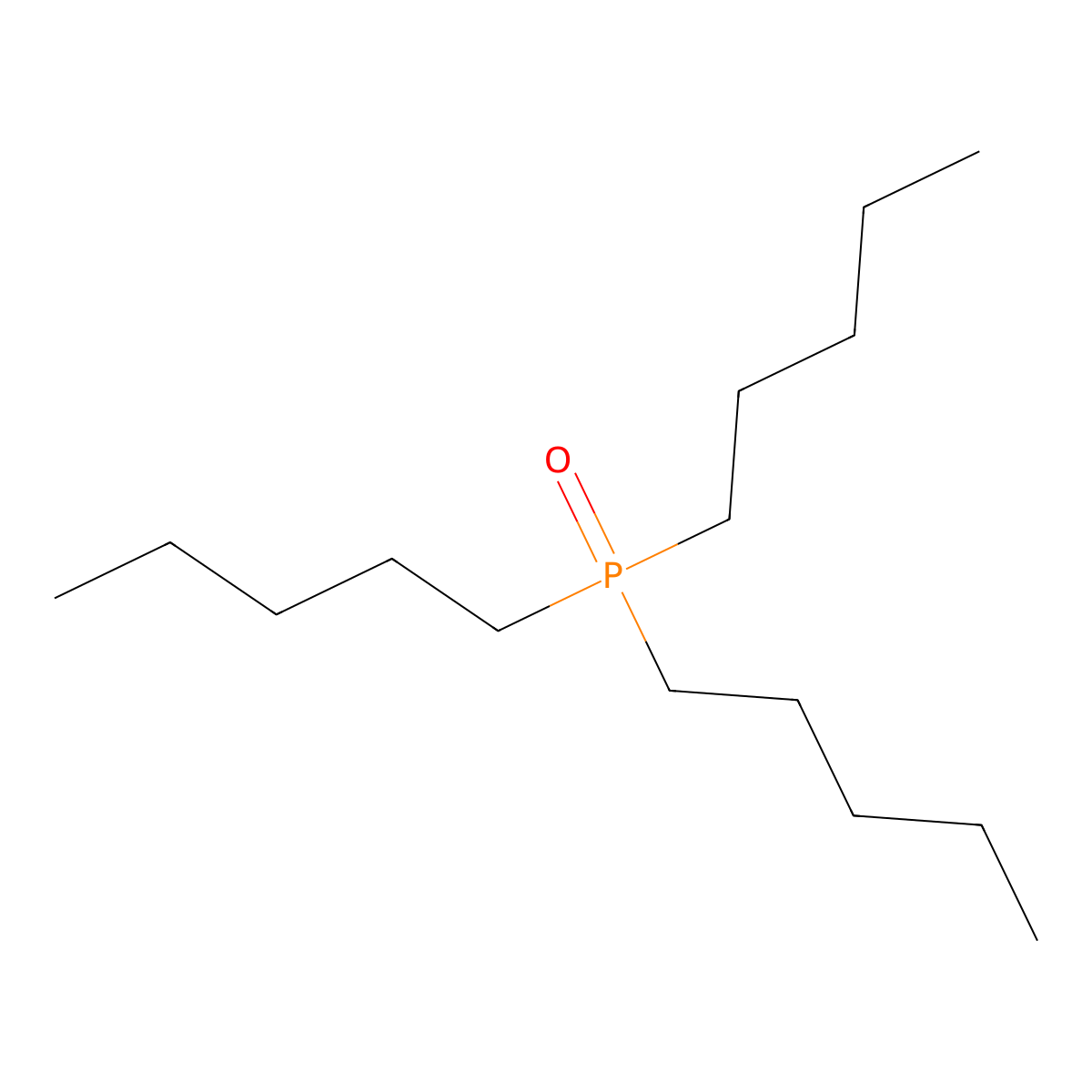 Tripentylphosphine oxide molecular structure, CAS 3084-47-7