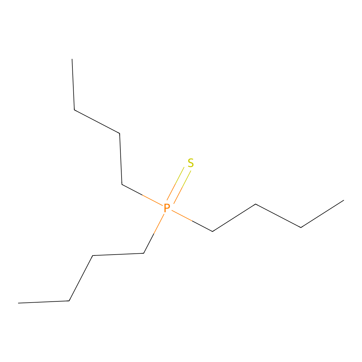 Tributylphosphine sulfide molecular structure, CAS 3084-50-2