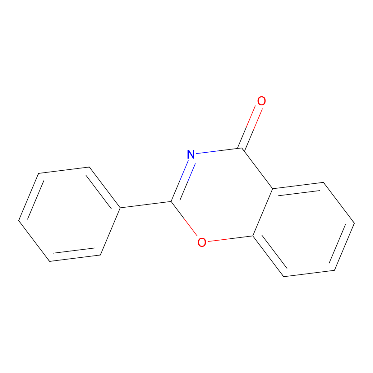 2-Phenyl-4H-1,3-benzoxazin-4-one molecular structure, CAS 3084-52-4