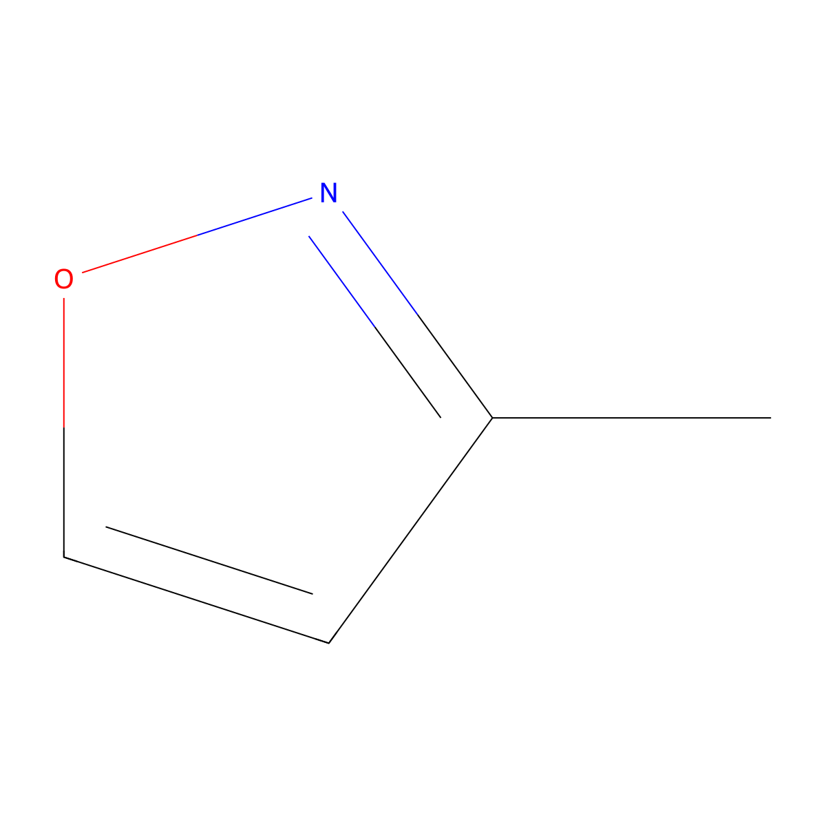 3-Methylisoxazole molecular structure, CAS 30842-90-1