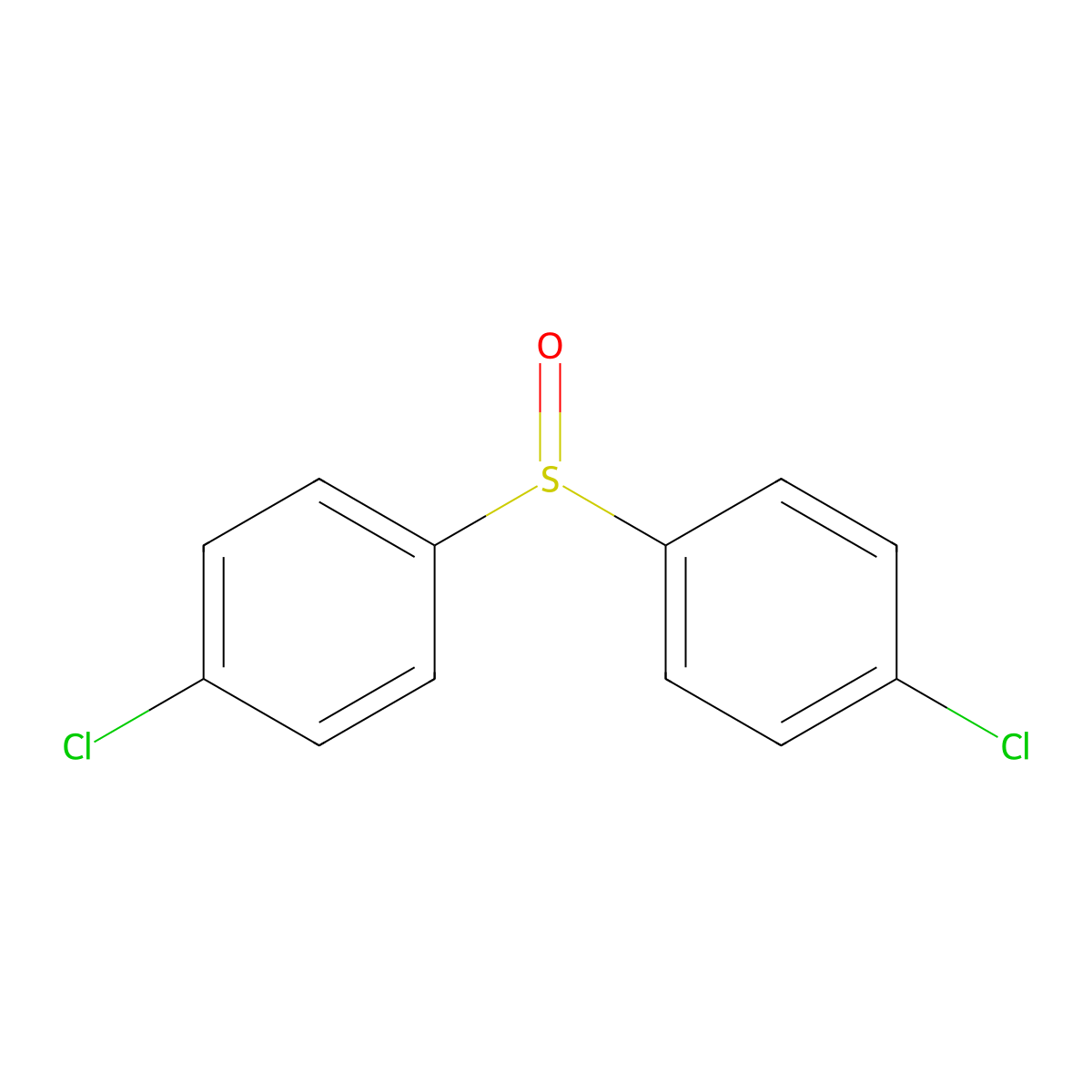 1,1'-Sulfinylbis(4-chlorobenzene) molecular structure, CAS 3085-42-5