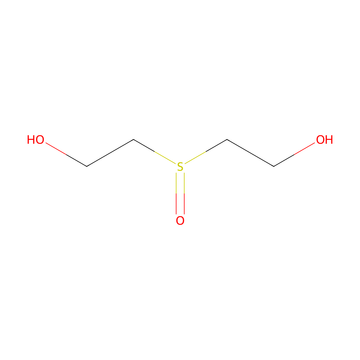 Thiodiglycol sulfoxide molecular structure, CAS 3085-45-8