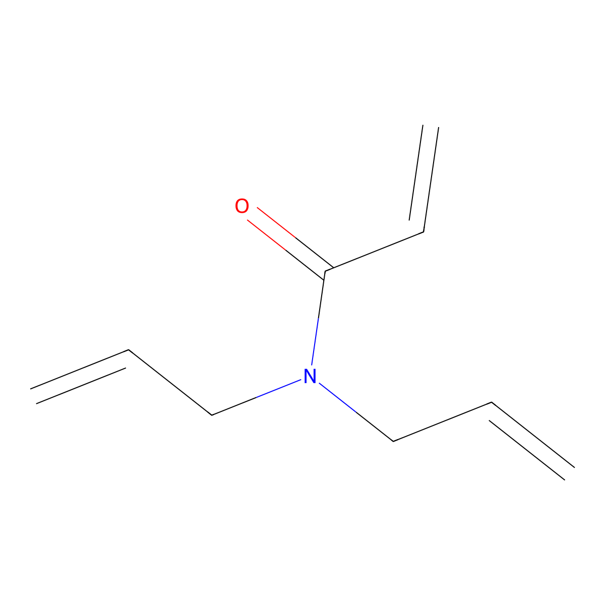 N,N-Diallylacrylamide molecular structure, CAS 3085-68-5