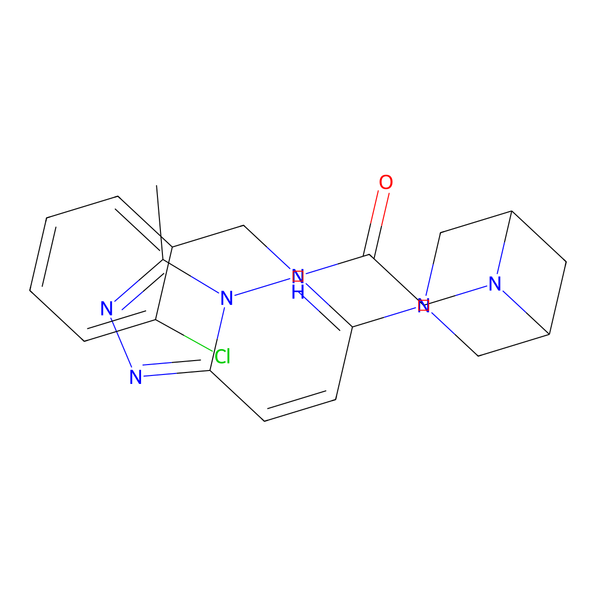 N-[(2-chlorophenyl)methyl]-2-[3-(3-methyl-[1,2,4]triazolo[4,3-b]pyridazin-6-yl)-3,6-diazabicyclo[3.1.1]heptan-6-yl]acetamide molecular structure, CAS 3085412-35-4