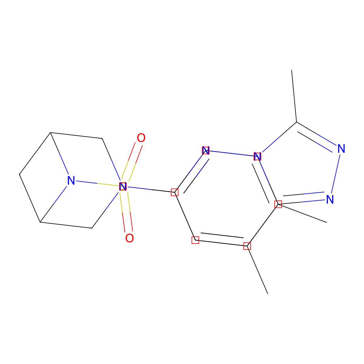 6-[6-(3,4-Dimethylphenyl)sulfonyl-3,6-diazabicyclo[3.1.1]heptan-3-yl]-3-methyl-[1,2,4]triazolo[4,3-b]pyridazine molecular structure, CAS 3085420-92-1