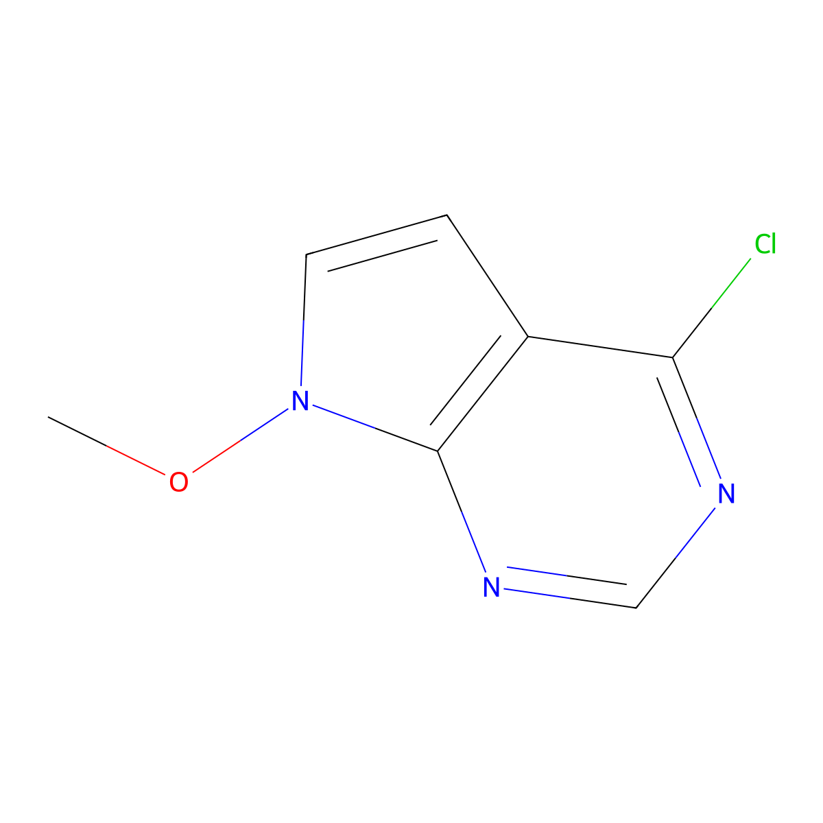 4-Chloro-7-methoxypyrrolo[2,3-d]pyrimidine molecular structure, CAS 3085556-61-9