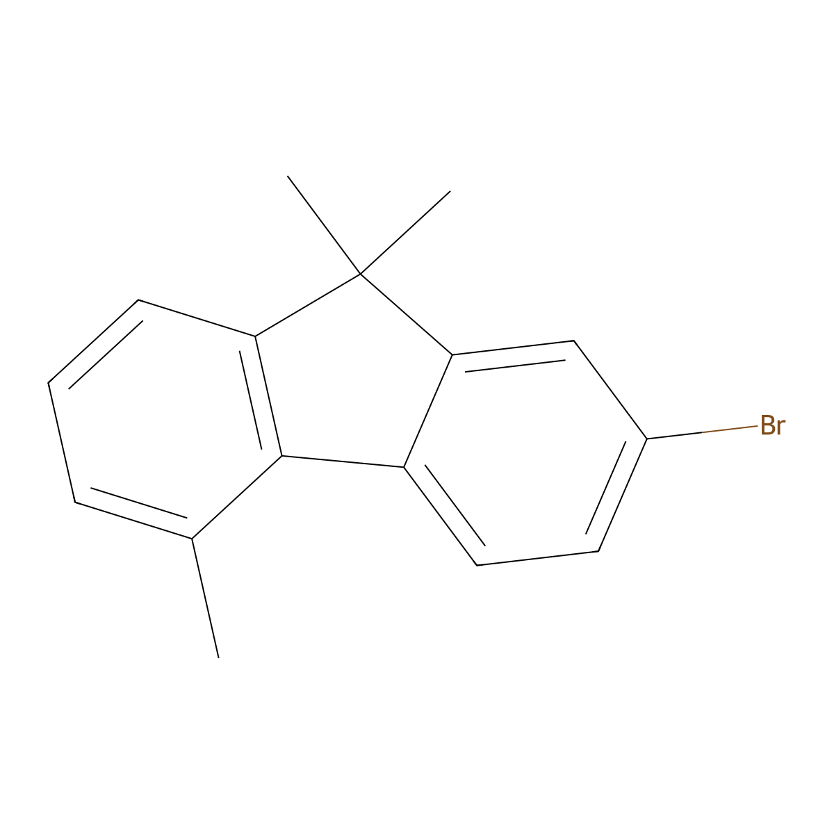 2-Bromo-5,9,9-trimethyl-9H-fluorene molecular structure, CAS 3085564-14-0