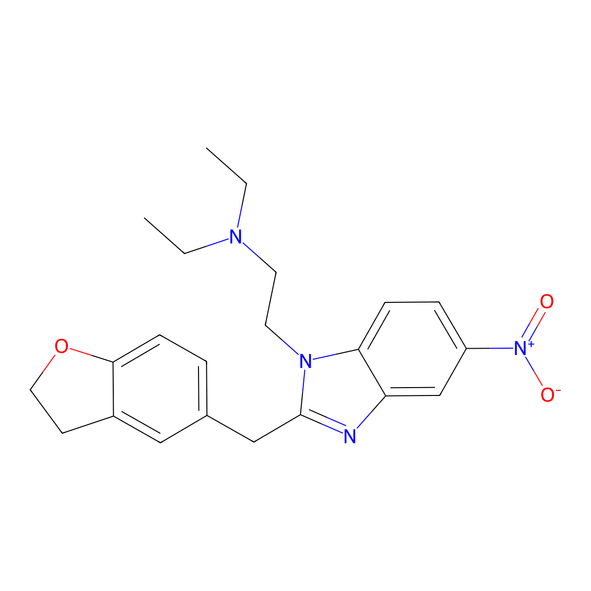 Ethyleneoxynitazene molecular structure, CAS 3085641-39-7
