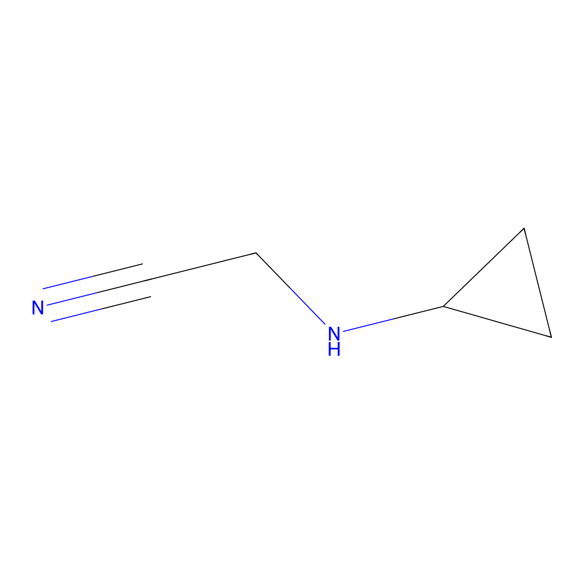 2-(Cyclopropylamino)acetonitrile molecular structure, CAS 30858-68-5