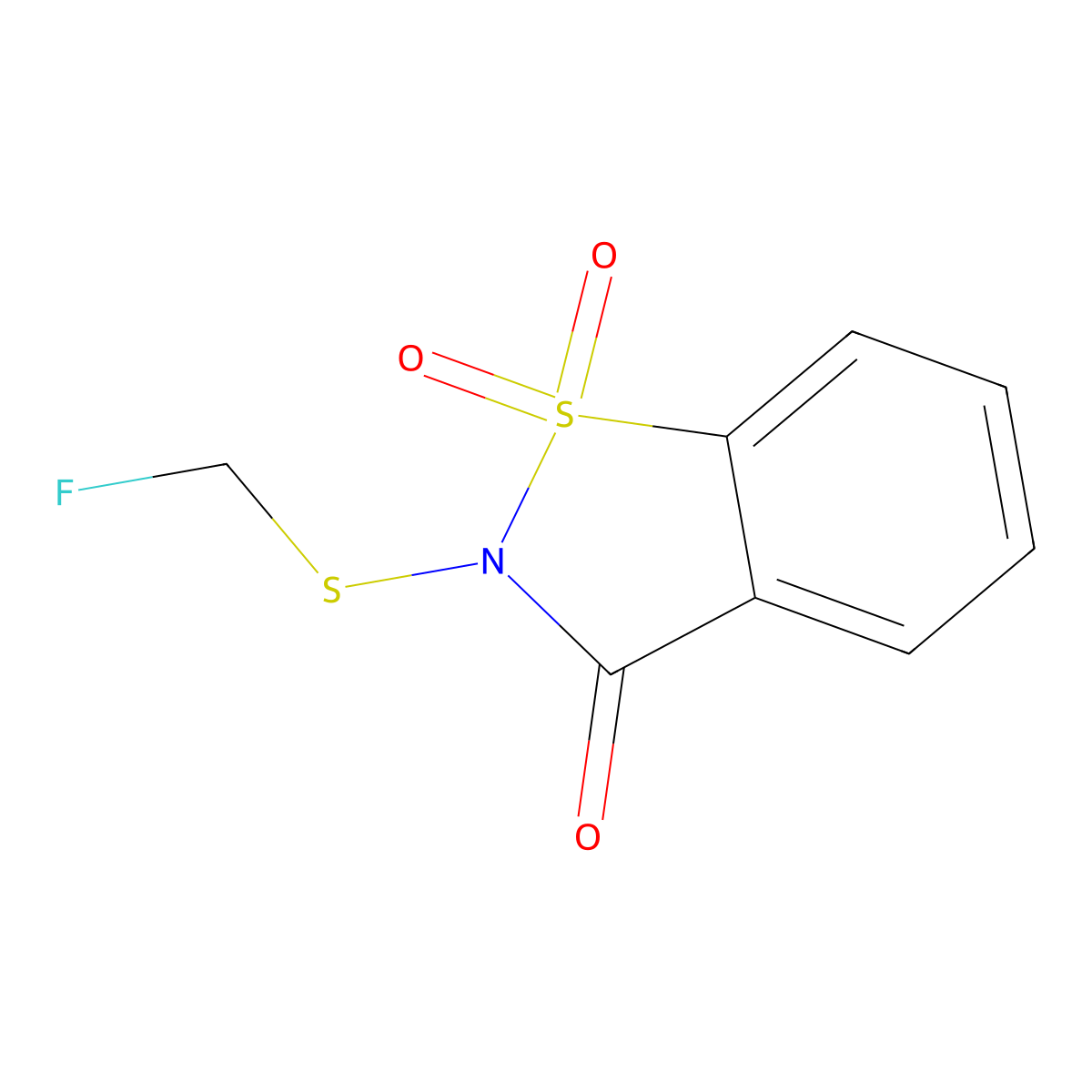 N-(Fluoromethylthio)saccharin molecular structure, CAS 3085809-69-1