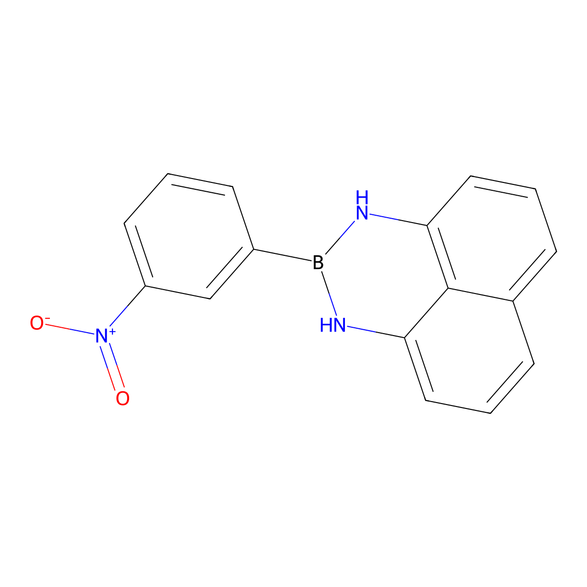 2-(3-Nitrophenyl)-2,3-dihydro-1H-naphtho[1,8-DE][1,3,2]diazaborinine molecular structure, CAS 3086126-19-1