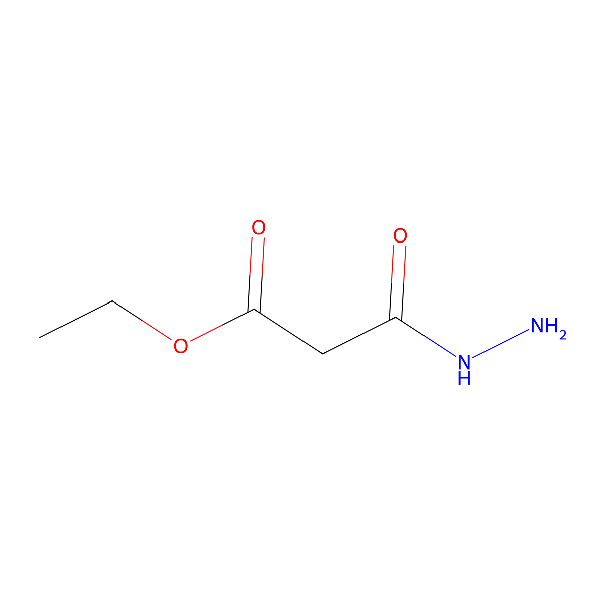 Ethyl 3-hydrazino-3-oxopropionate molecular structure, CAS 30866-24-1