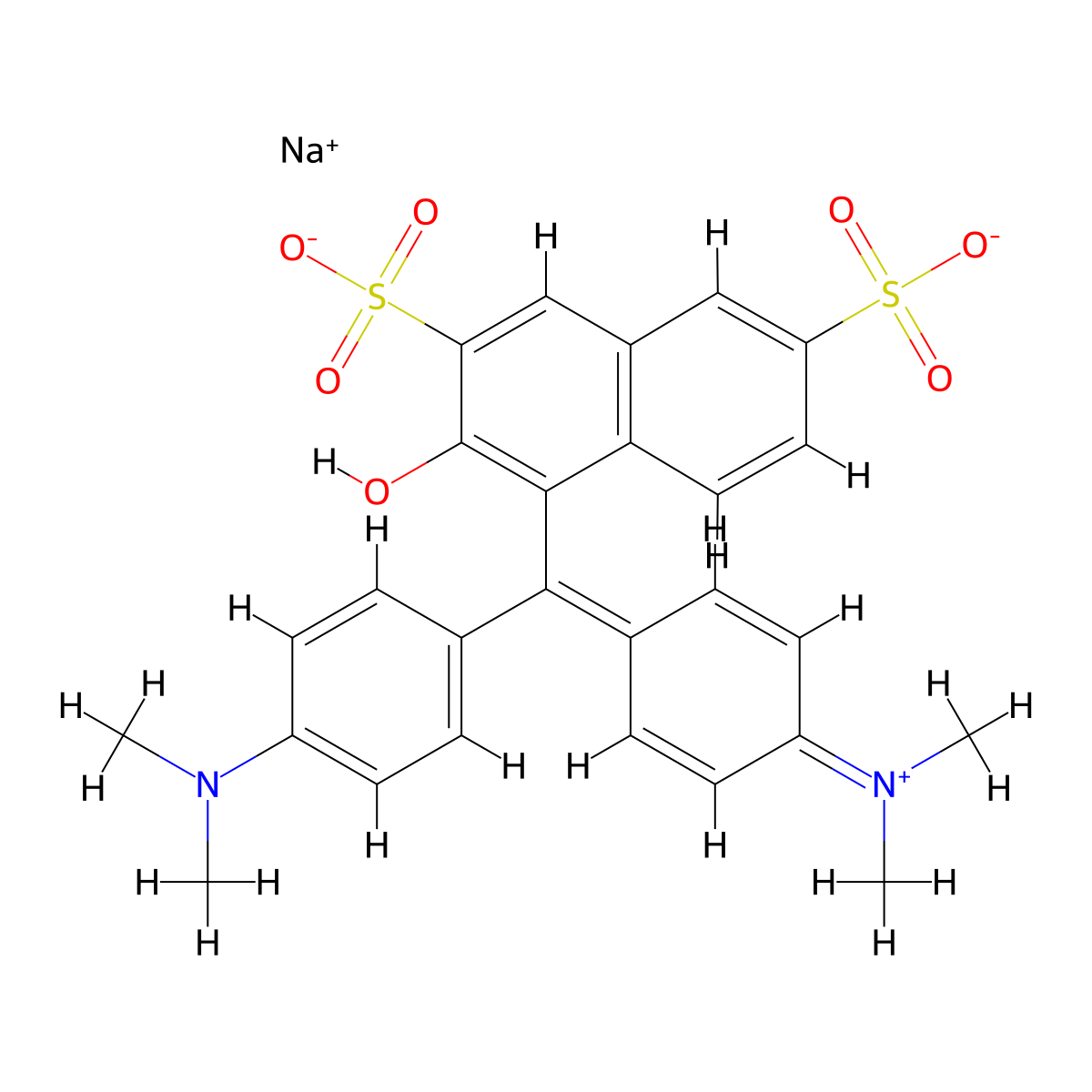 Acid Green 50 molecular structure, CAS 3087-16-9