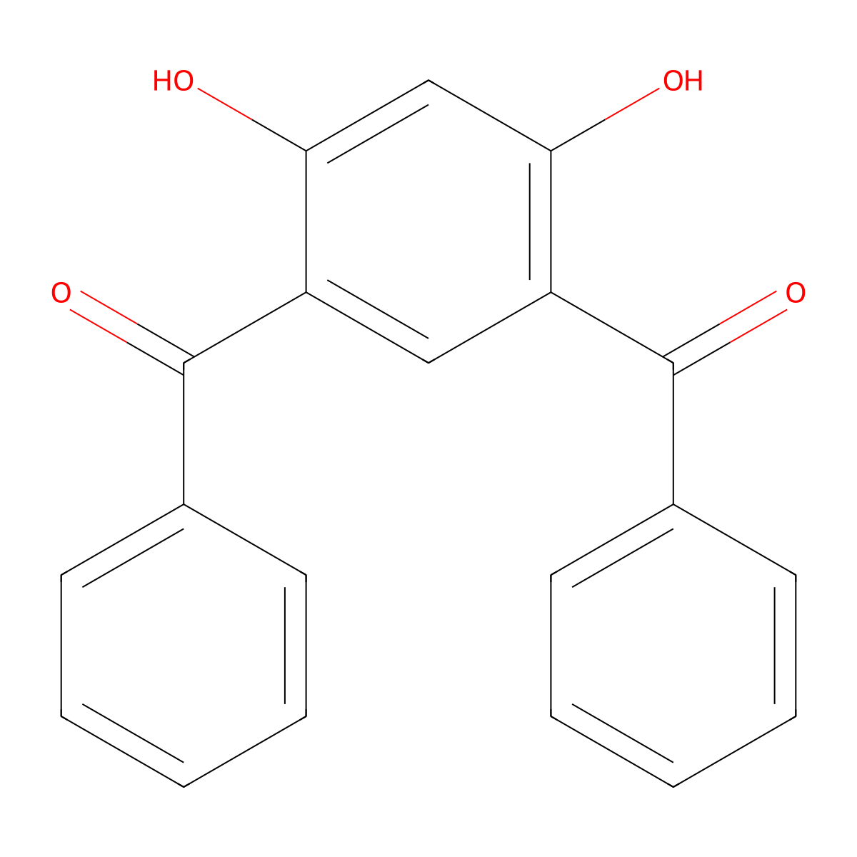 4,6-Dibenzoylresorcinol molecular structure, CAS 3088-15-1