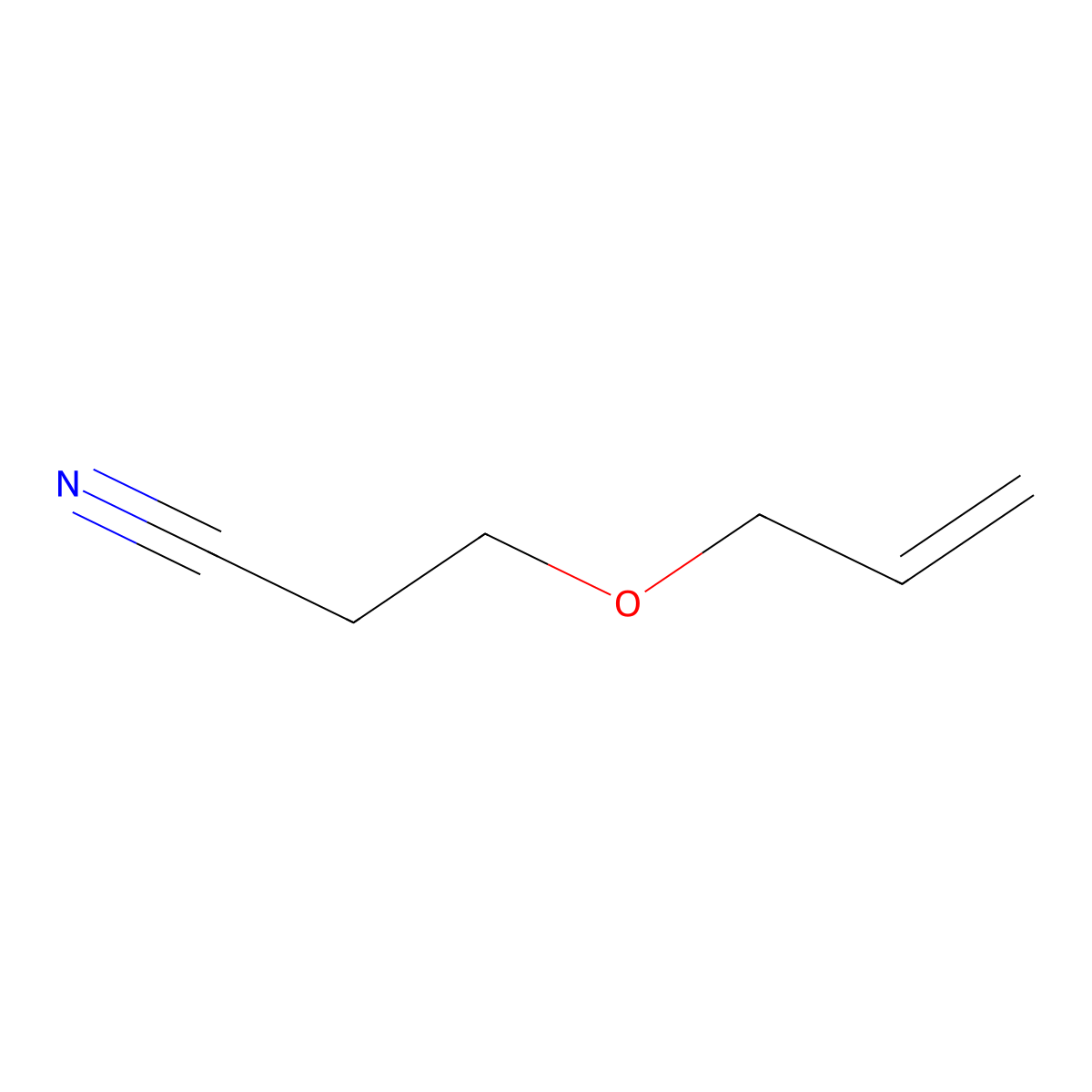 3-(Allyloxy)propionitrile molecular structure, CAS 3088-44-6