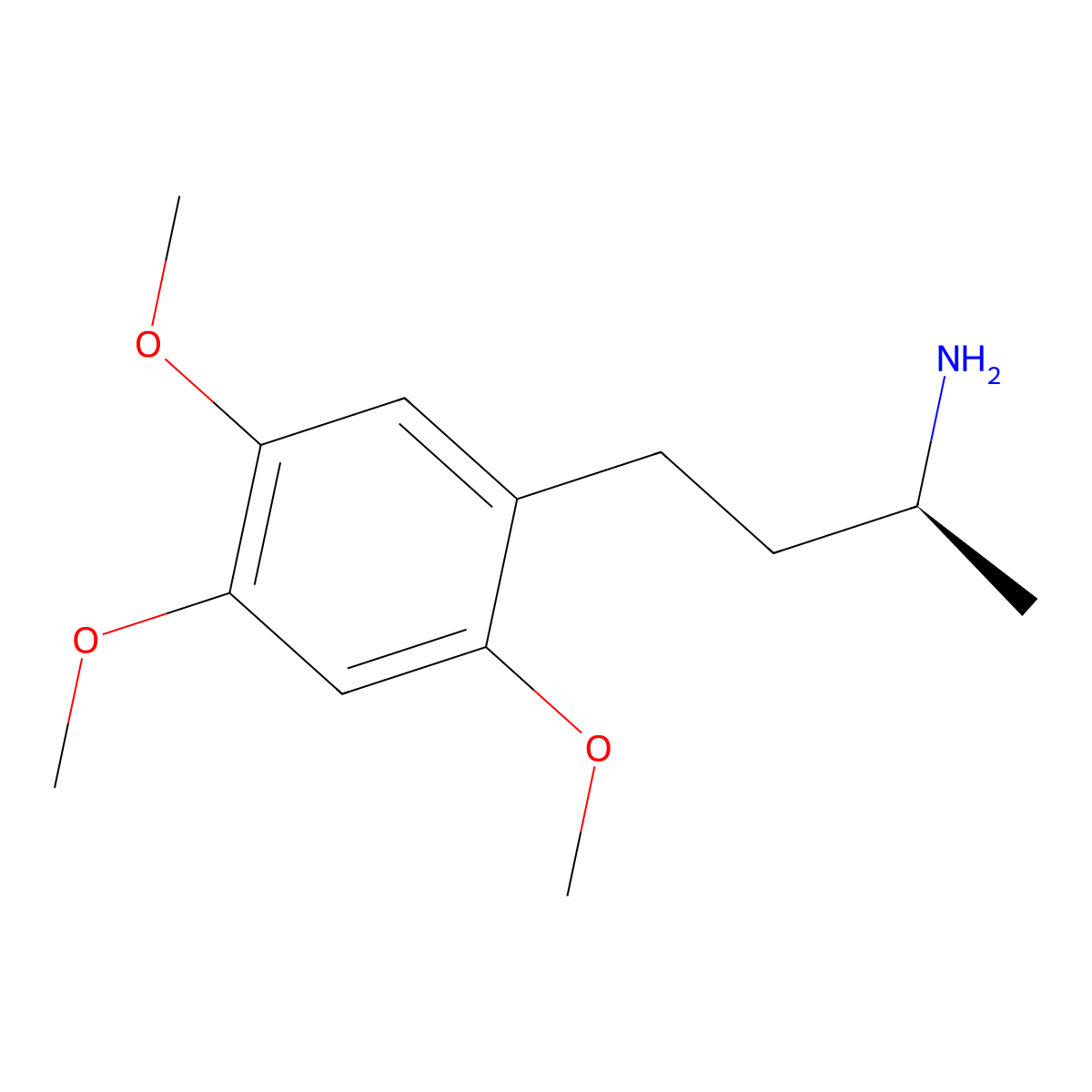 (2S)-4-(2,4,5-trimethoxyphenyl)butan-2-amine molecular structure, CAS 308837-55-0