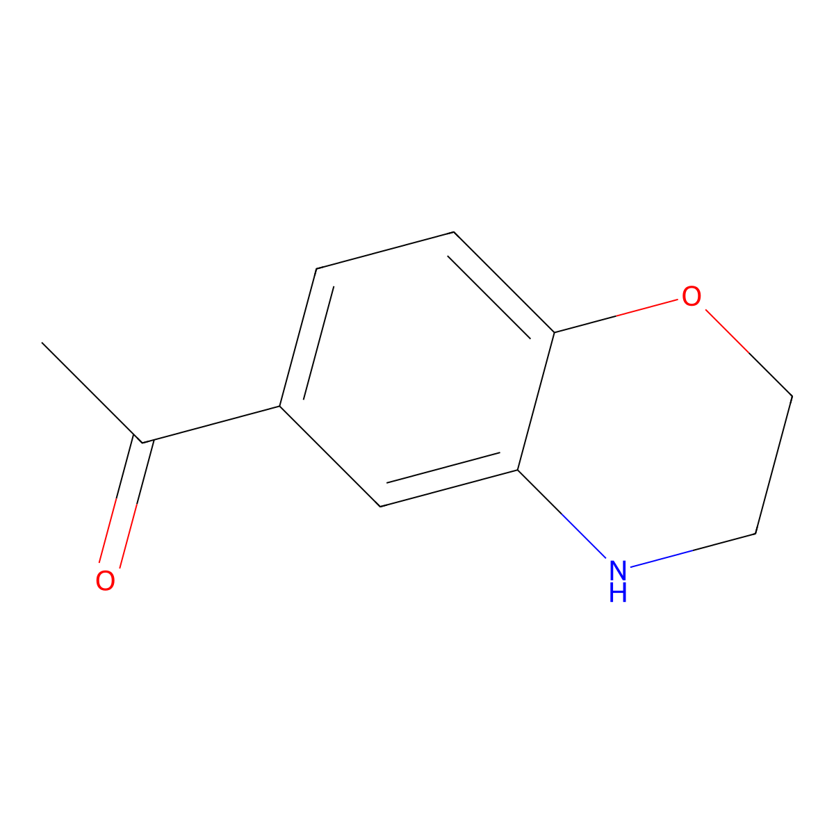 1-(3,4-Dihydro-2H-1,4-benzoxazin-6-YL)ethanone molecular structure, CAS 308851-67-4