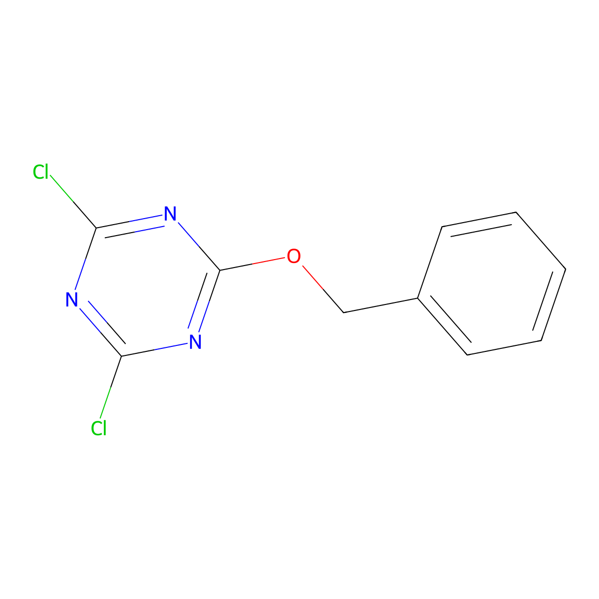 2-(Benzyloxy)-4,6-dichloro-1,3,5-triazine molecular structure, CAS 30886-24-9