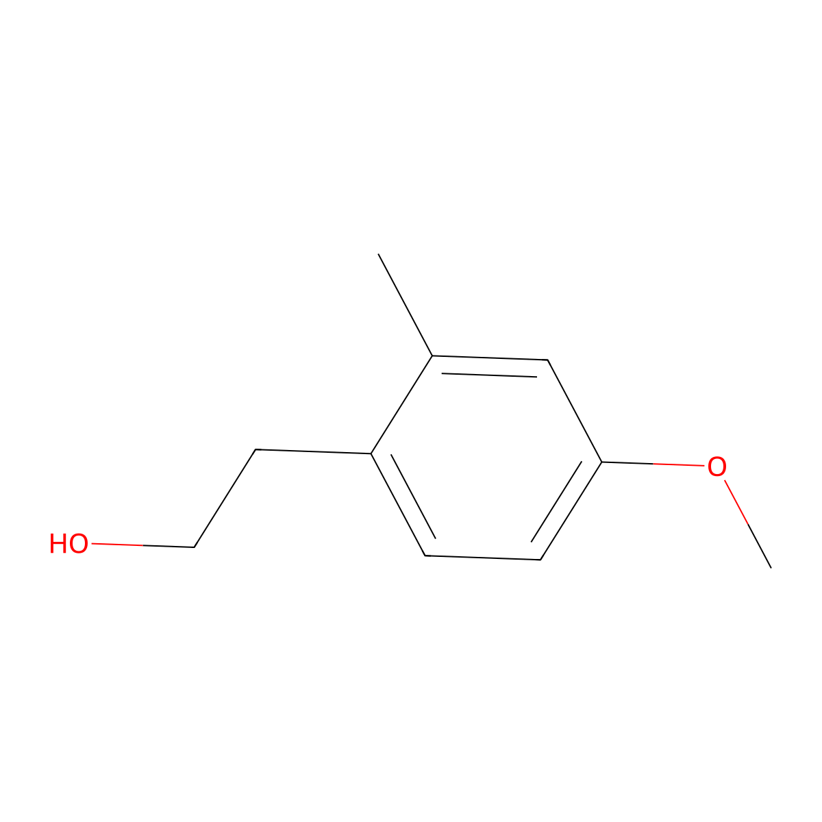 2-(4-Methoxy-2-methylphenyl)ethan-1-ol molecular structure, CAS 30888-95-0
