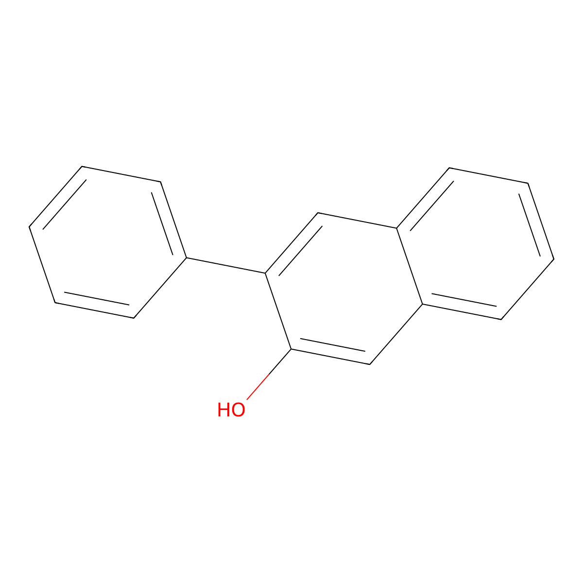 2-Hydroxy-3-phenylnaphthalene molecular structure, CAS 30889-48-6