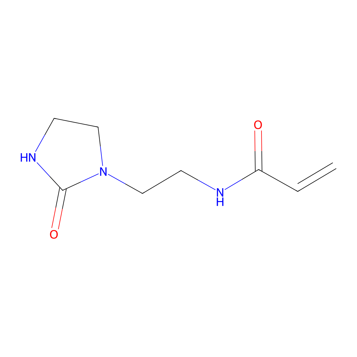 N-(2-(2-Oxoimidazolidin-1-yl)ethyl)acrylamide molecular structure, CAS 3089-22-3