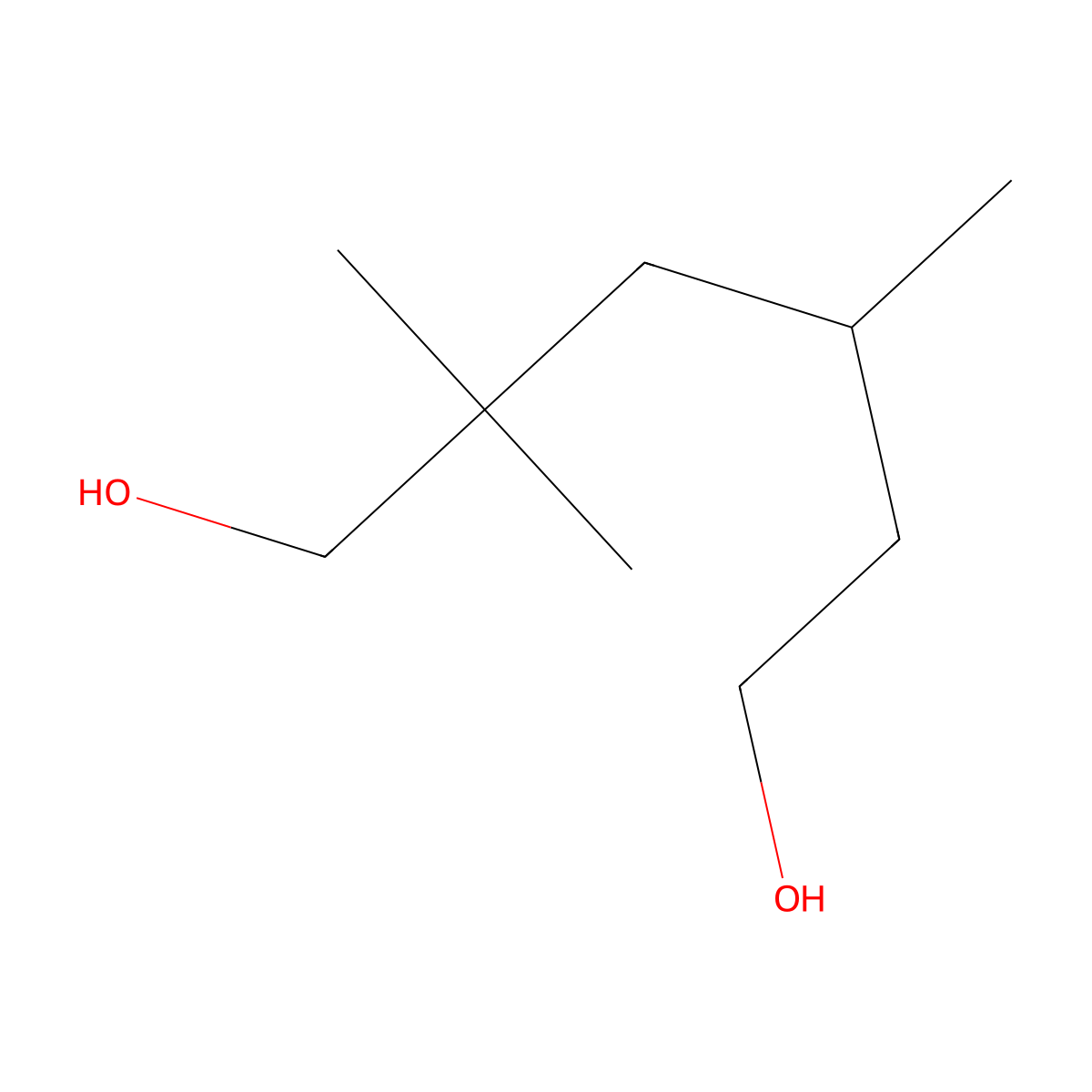 2,2,4-Trimethyl-1,6-hexanediol molecular structure, CAS 3089-24-5