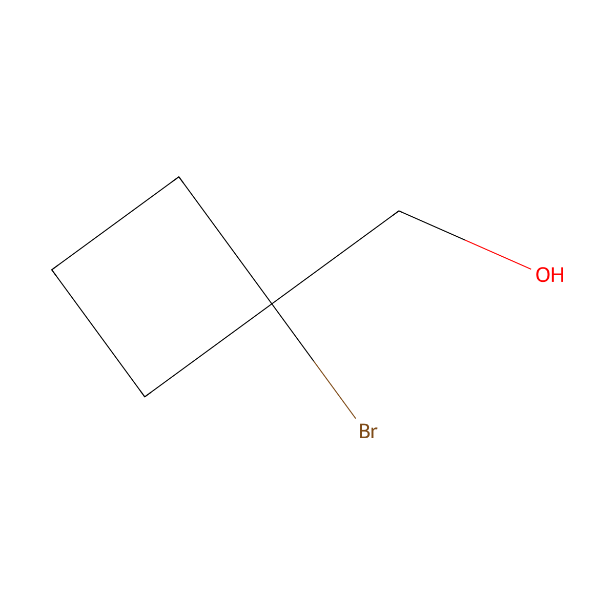 (1-Bromocyclobutyl)methanol molecular structure, CAS 30896-87-8