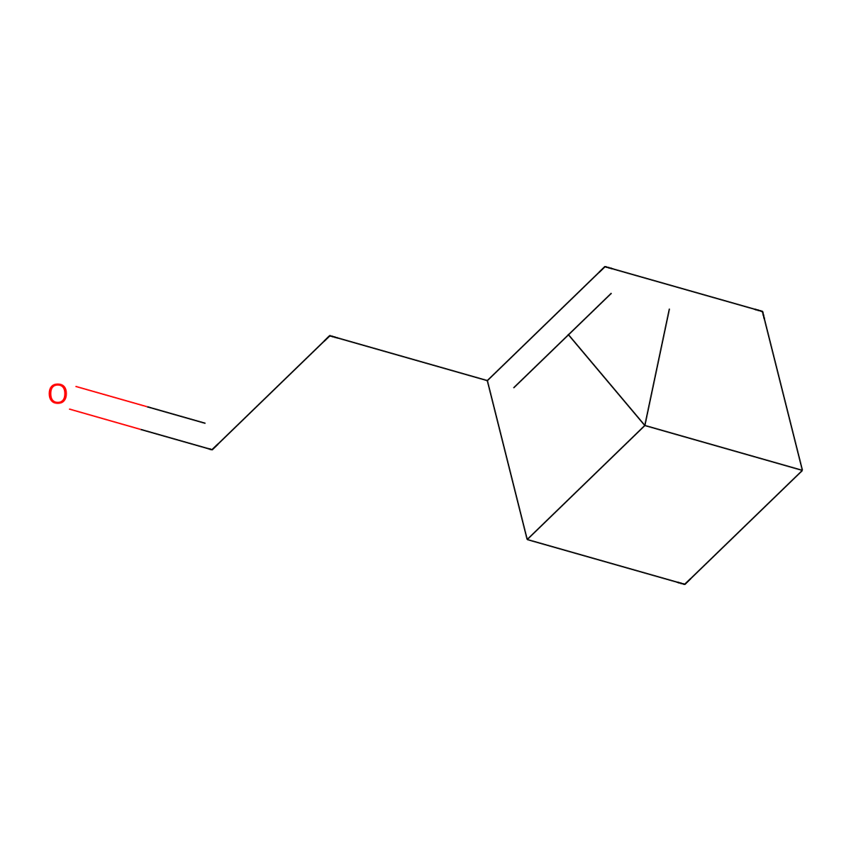 Bicyclo[3.1.1]hept-2-ene-2-acetaldehyde, 6,6-dimethyl- molecular structure, CAS 30897-75-7