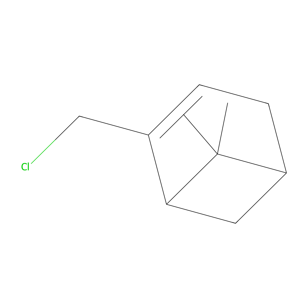 2-(Chloromethyl)-6,6-dimethylbicyclo(3.1.1)hept-2-ene molecular structure, CAS 30897-76-8
