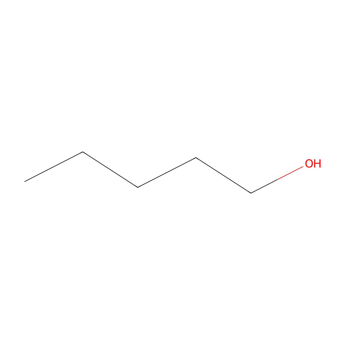 1-Pentanol molecular structure, CAS 30899-19-5