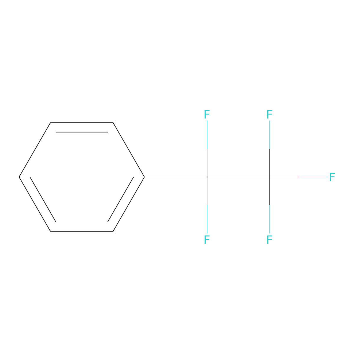 (Pentafluoroethyl)benzene molecular structure, CAS 309-11-5