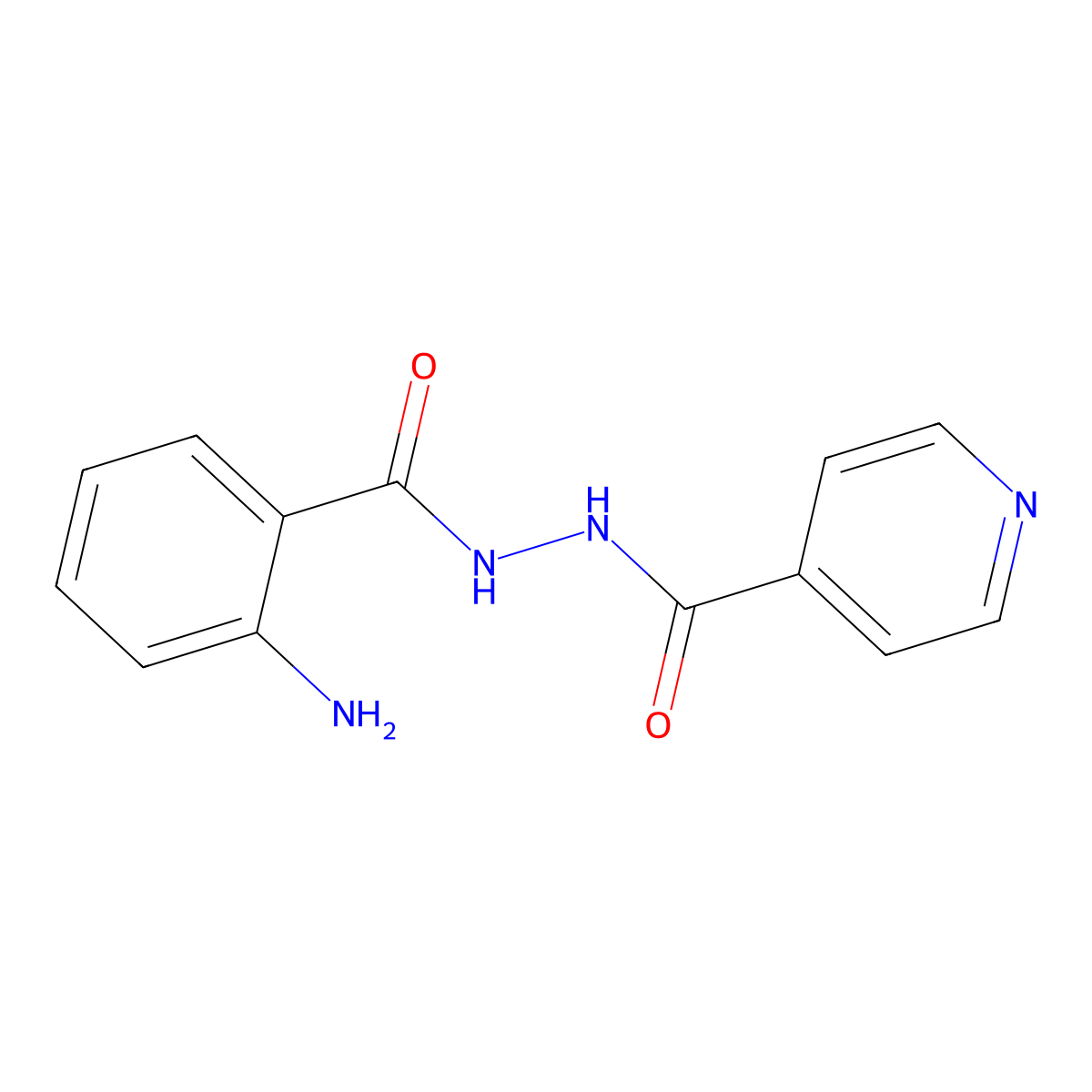 2-Amino-N-(pyridine-4-carbonyl)benzene-1-carbohydrazonic acid molecular structure, CAS 30907-65-4