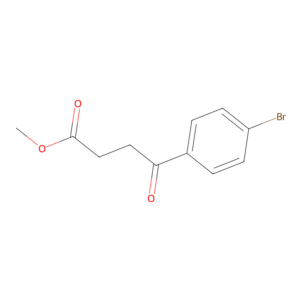 Methyl 4-(4-bromophenyl)-4-oxobutanoate molecular structure, CAS 30913-86-1