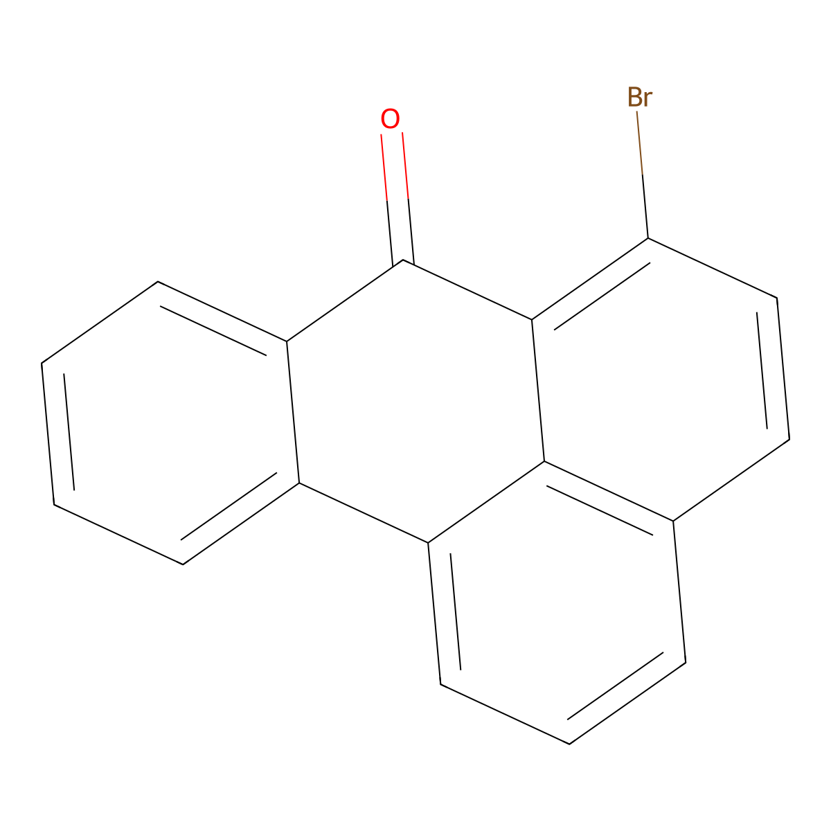 Bromo-7H-benz(de)anthracen-7-one molecular structure, CAS 30921-18-7